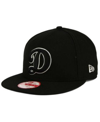 black dodgers snapback