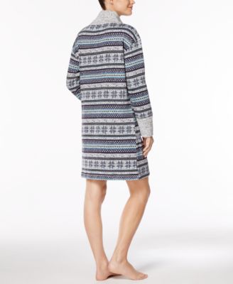 Nautica Snowflake-Print Knit Sleepshirt