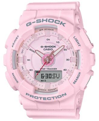 G-Shock - Women's Analog-Digital Pink Strap Step Tracker Watch 50mm