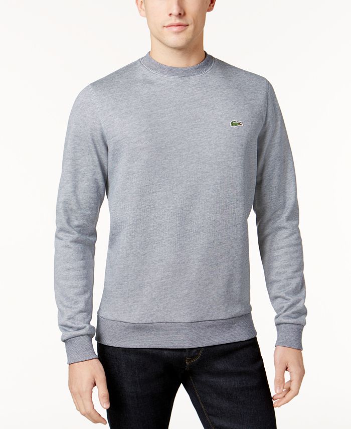 Lacoste Men's Fine Stripe Fleece Sweatshirt - Macy's