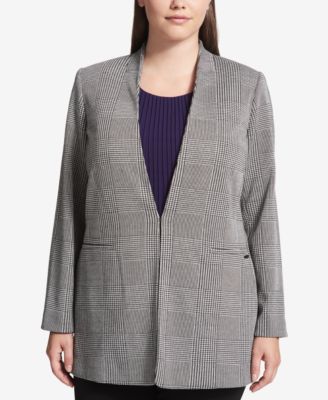 macy's calvin klein plus size coats