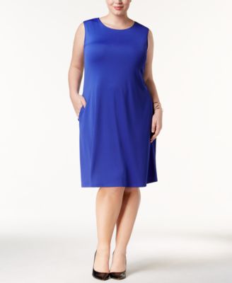 Kasper - Plus Size Knit Sheath Dress