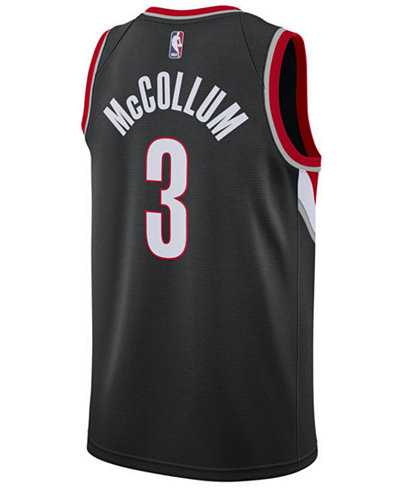 Nike Men's C.J. McCollum Portland Trail Blazers Icon Swingman Jersey ...