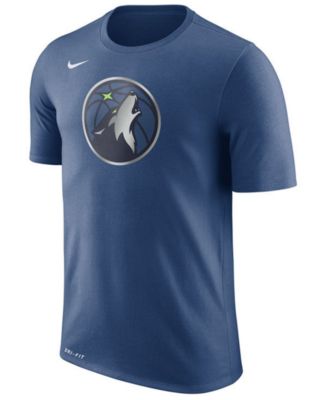 Nike Men's Minnesota Timberwolves Dri-FIT Cotton Logo T-Shirt - Macy's