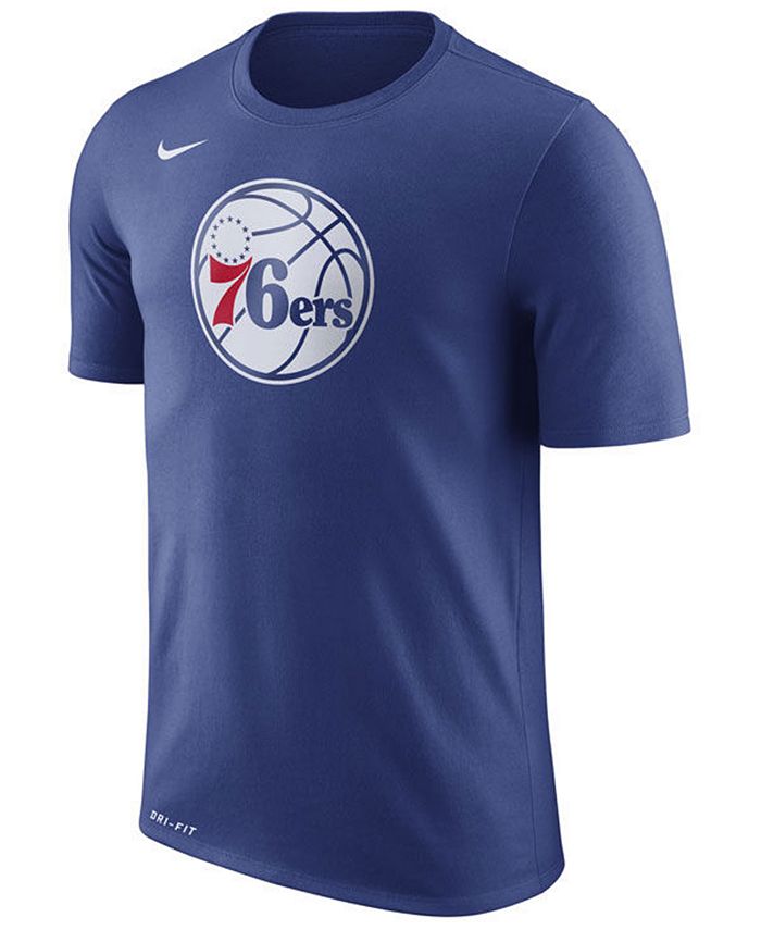 Nike Men's Philadelphia 76ers Dri-FIT Cotton Logo T-Shirt & Reviews ...