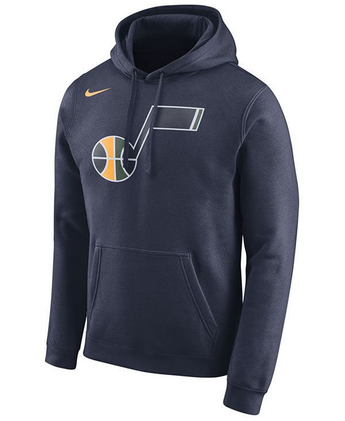 Nike Men's Utah Jazz Logo Club Hoodie - Macy's