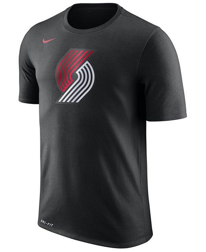 Nike Men's Portland Trail Blazers Dri-FIT Cotton Logo T-Shirt - Macy's