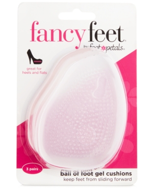 image of Fancy Feet by Foot Petals Ball of Foot Gel Cushions Shoe Inserts 3 Pairs Women-s Shoes
