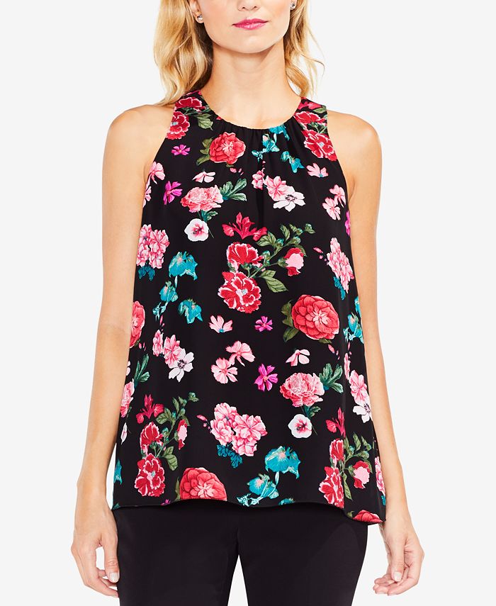 Vince Camuto Floral-Print Top - Macy's