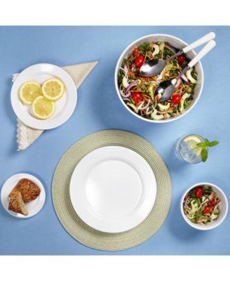 Diamond 10.5" Round Melamine Dinner Plate, Set of 4