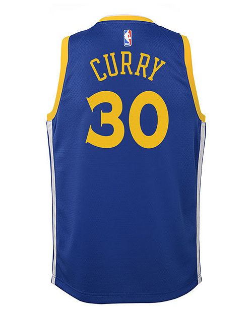Nike Stephen Curry Golden State Warriors Icon Swingman Jersey, Big Boys