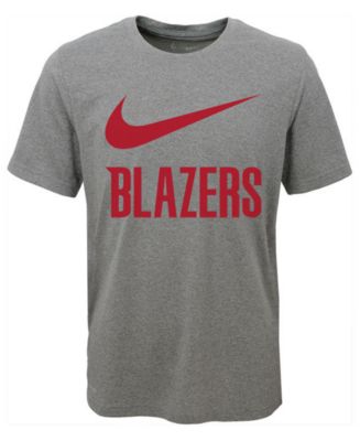 Nike Portland Trail Blazers Swoosh Team T-Shirt, Big Boys (8-20) - Macy's