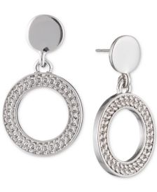 Textured Drop Hoop Earrings, Created for Macy's