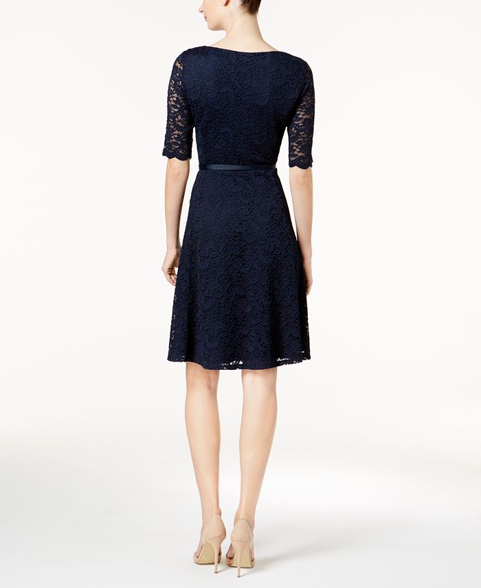Charter Club Belted Lace Dress Created for Macy s Macy s