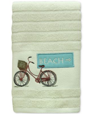 Bacova - Beach Cruiser Cotton Embroidered Stripe-Jacquard Hand Towel