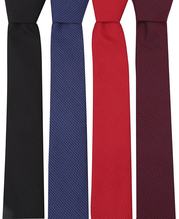 Bar III Solid Knit Skinny Tie - Macy's