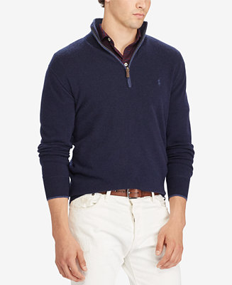Polo Ralph Lauren Men's Half-Zip Cashmere Sweater & Reviews - Sweaters ...