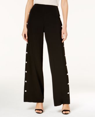 Love Scarlett Petite Pearl Wide-Leg Pants, Created for Macy's - Macy's