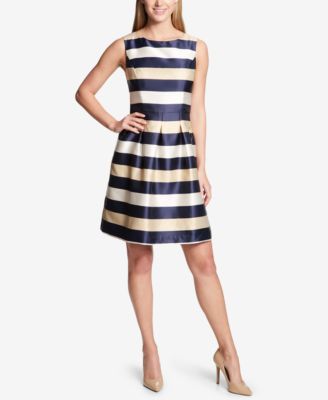Tommy Hilfiger - Striped Fit & Flare Dress