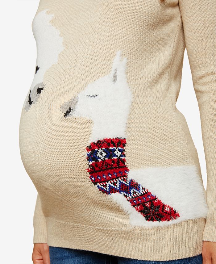 Motherhood Maternity Graphic Sweater Macy's