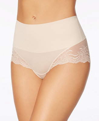 SPANX Soft Nude Undie-tectable Lace Thong Women's Size Small 237007 