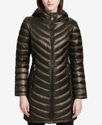 macy's calvin klein packable down jacket