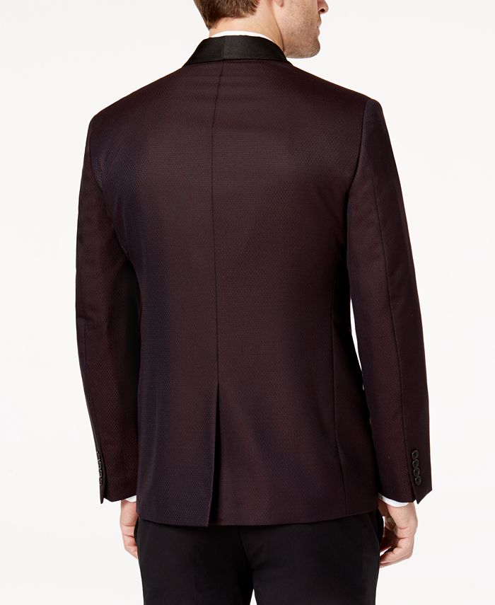 Ryan Seacrest Distinction Mens Slim Fit Stretch Tuxedo Jacket Purple Size 44 main image 0