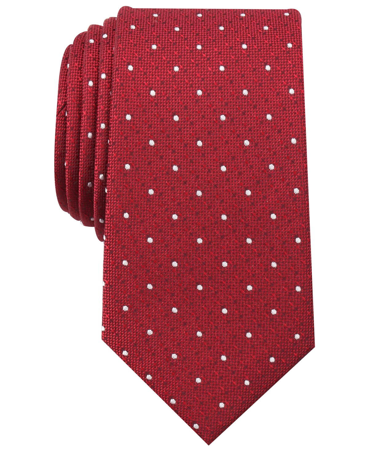 Men's Frye Dot Skinny Tie, Created for Macy's - Red