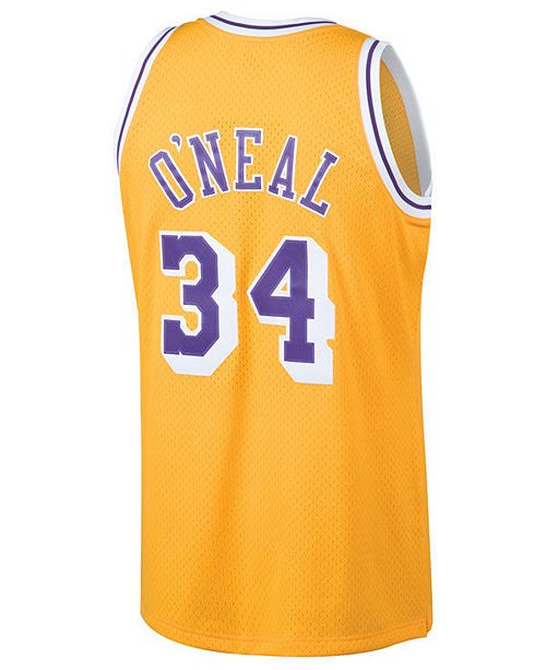 Mitchell Ness Men S Shaquille O Neal Los Angeles Lakers Hardwood Classic Swingman Jersey Reviews Sports Fan Shop By Lids Men Macy S