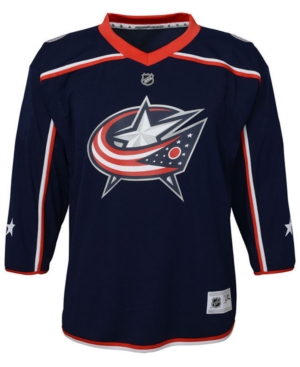 Authentic Nhl Apparel Columbus Blue Jackets Blank Replica Jersey Big Boys (8-20)