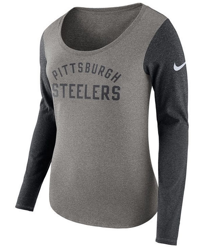 Nike Women's Pittsburgh Steelers Arch Long Sleeve T-Shirt - Macy's