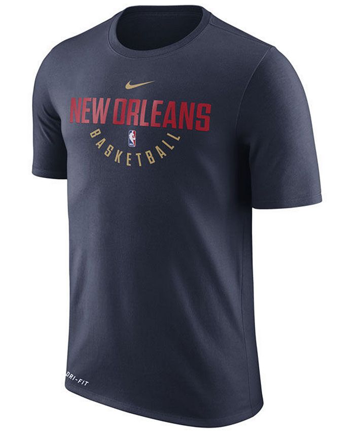 Nike Men's New Orleans Pelicans Dri-FIT Cotton Practice T-Shirt - Macy's