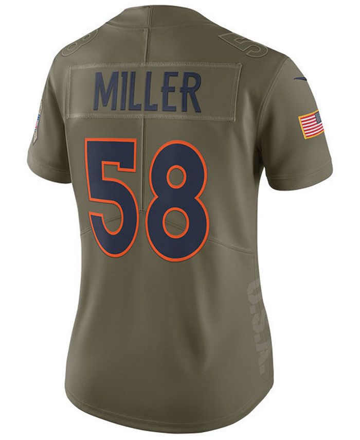 Nike Women's Von Miller Denver Broncos Salute To Service Jersey Macy's