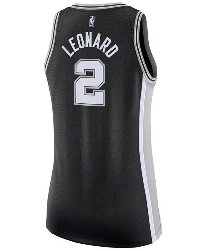 Nike Kawhi Leonard San Antonio Spurs Women's Black Name & Number Performance T-Shirt Size: Small