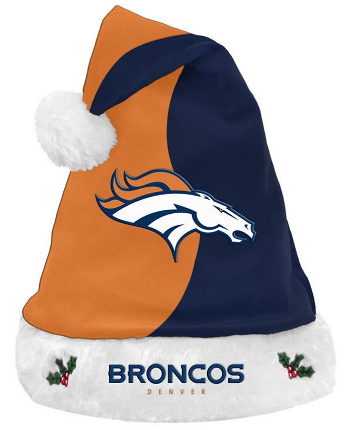 Forever Collectibles Denver Broncos Knit Sweater Santa Hat - Macy's