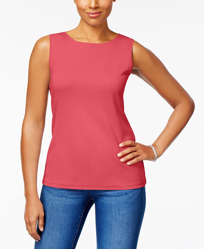 Sleeveless Crew Neck Top C1390PK/209C main image 1