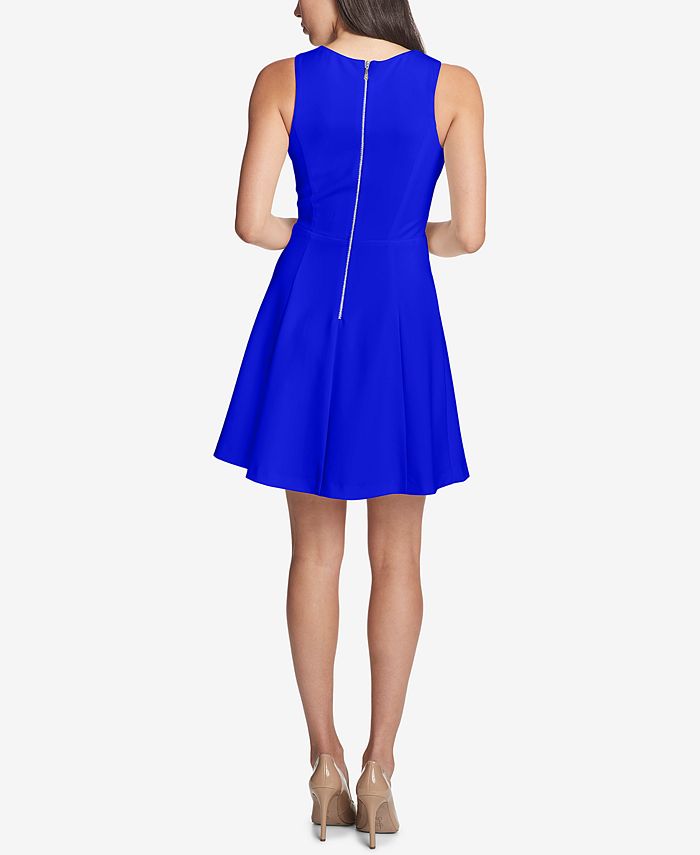 GUESS MeshDetail Fit & Flare Dress Macy's