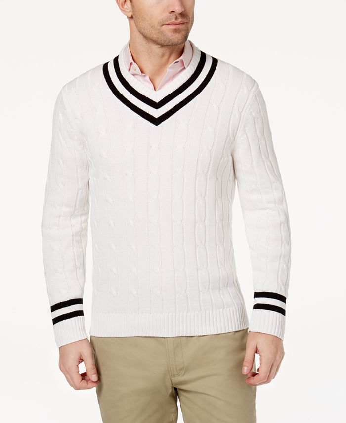 Club Room Men's Cricket Sweater, Created for Macy's - Macy's
