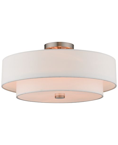 Livex Claremont 4 Light Semi Flush Mount Reviews All Lighting
