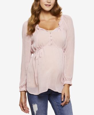 Jessica Simpson Maternity Babydoll Blouse