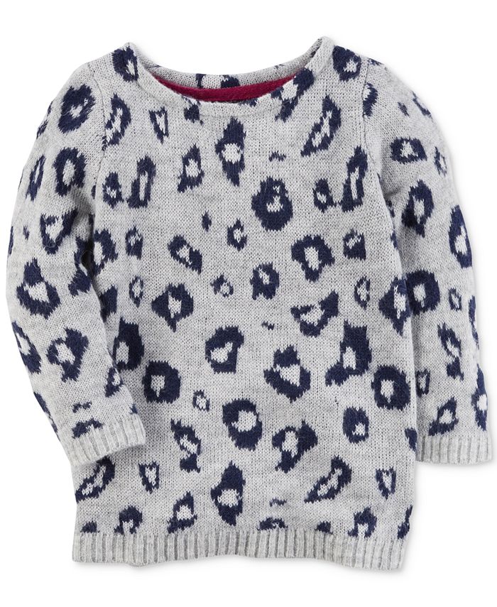 Girls leopard outlet print sweater
