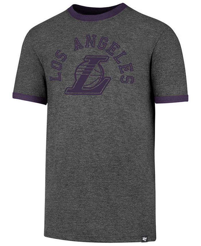 '47 Brand Men's Los Angeles Lakers Capital Ringer T-Shirt - Macy's
