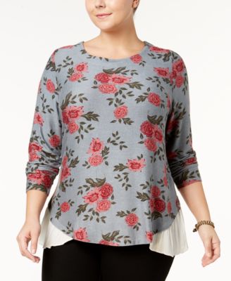 Style & Co - Plus Size Layered-Look Top