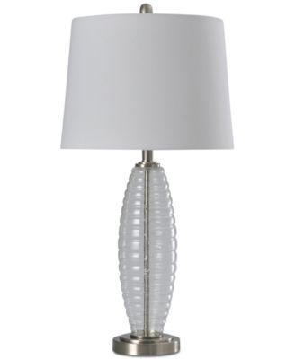StyleCraft Home Collection - Ribbed Glass Table Lamp