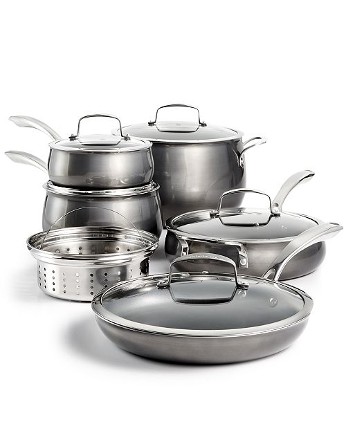 Belgique Aluminum 11-Pc. Cookware Set, Created for Macy's ...