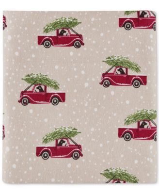 Printed Cotton Flannel 3-Pc. Sheet Set, Twin