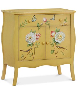 Gallerie Décor - Floral Gardens Cabinet, Quick Ship