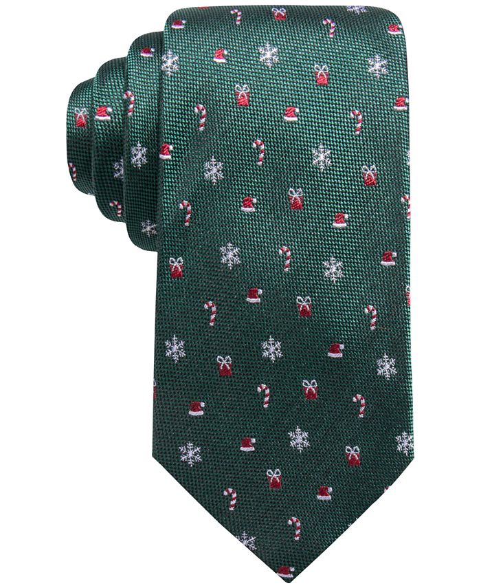 Club Room Men's Holiday Medley Silk Tie, Created for Macy's - Macy's