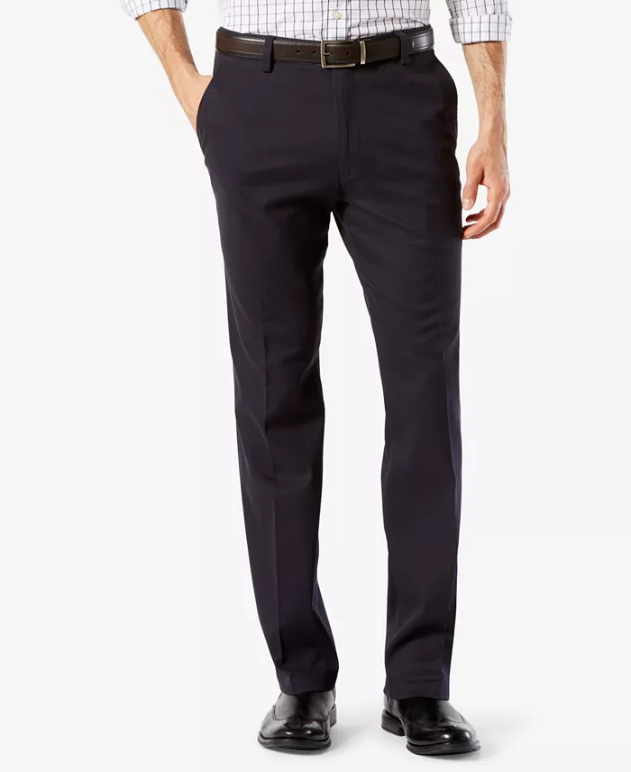 Men's Easy Straight Fit Khaki Stretch Pants
