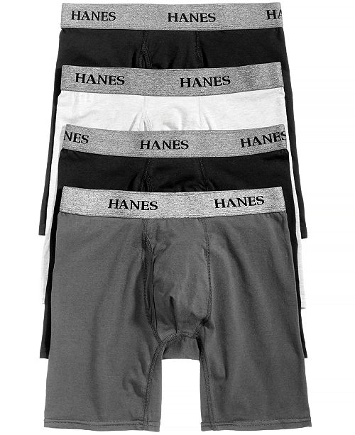 Hanes Men S 4 Pk Platinum Stretch Boxer Briefs Reviews